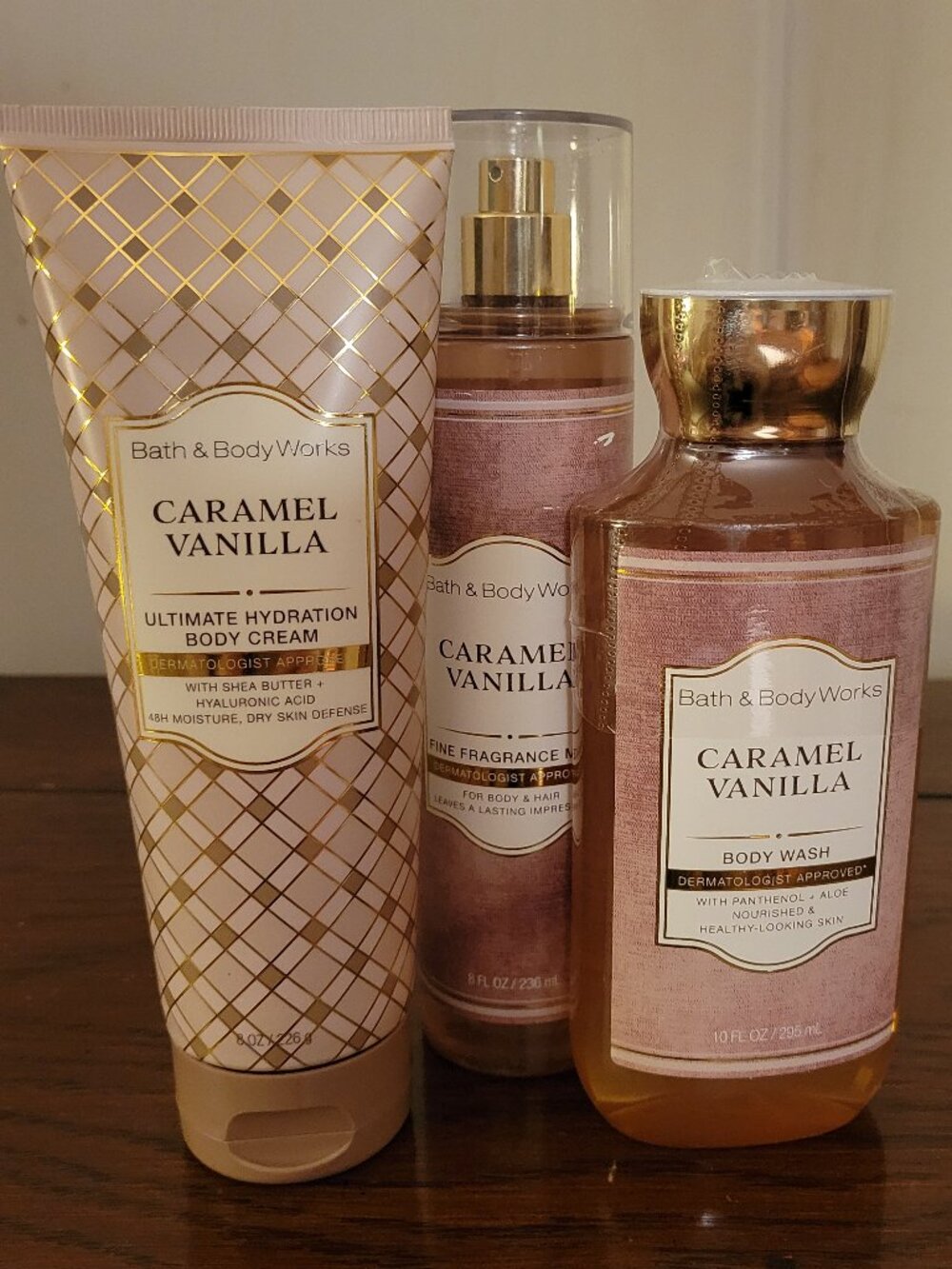 Bath and Body Works Carmel Vanilla Set